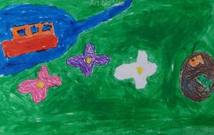 池と花と船 - ユゴライ 