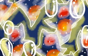 深海で輝くクリオネの光 - ましゅまろまかろん 