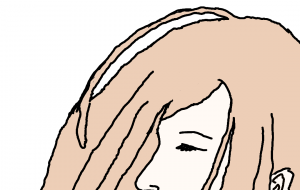 横顔（色付き） - ハヤシダ　ヨウコ 