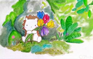 木漏れ日の中で - いちご大福 