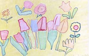 チューリップとひまわり - 田中多真美 