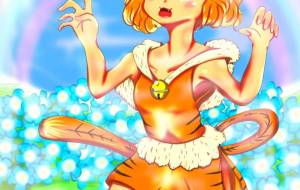 ネモフィラ畑のトラネコちゃん - ショウヘイ 