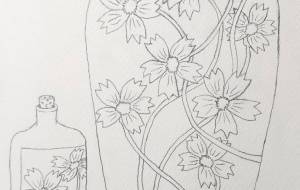 漢方薬を入れる瓶と小瓶 - 西原永恵