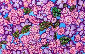 八重桜とニチニチソウ - satti 