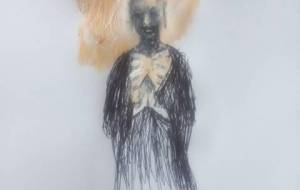 愛神仏飢えと苦しみのホームレス仏（彼らは人間界のすべての人に与えてる自分自身を犠牲にしてでも、彼らは愛を与えてる、彼らは尊い） - 真鍋哲地 