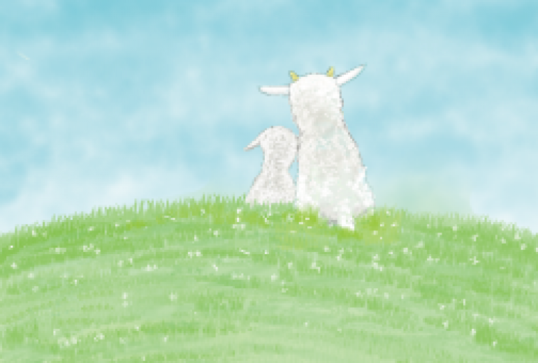 年賀状羊