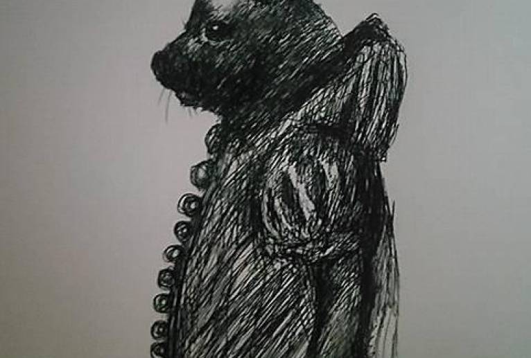 あー描くの少し疲れた休む - 真鍋哲地 