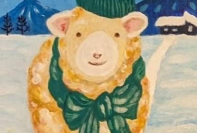 雪ひつじ