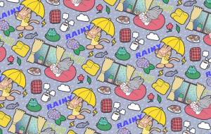 梅雨にゃんパターン - ささの 
