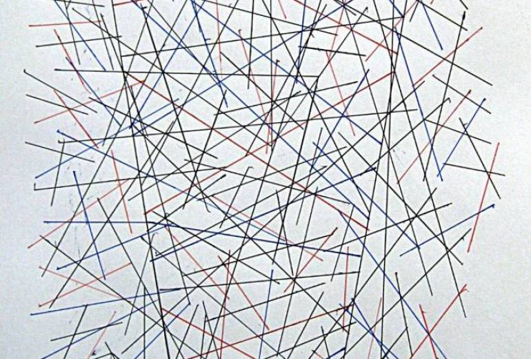 Black Red And Blue Lines242-1