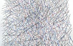 Black Red And Blue Lines242-3 - 沖　弘康 