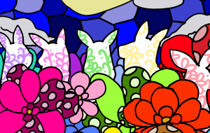 満月を彩る花畑 - ましゅまろまかろん