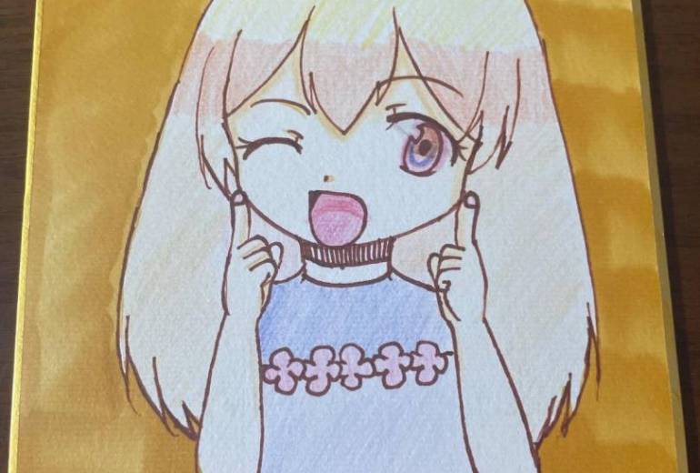 女の子ウインク