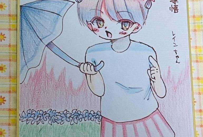 雨擬人化　レインちゃん