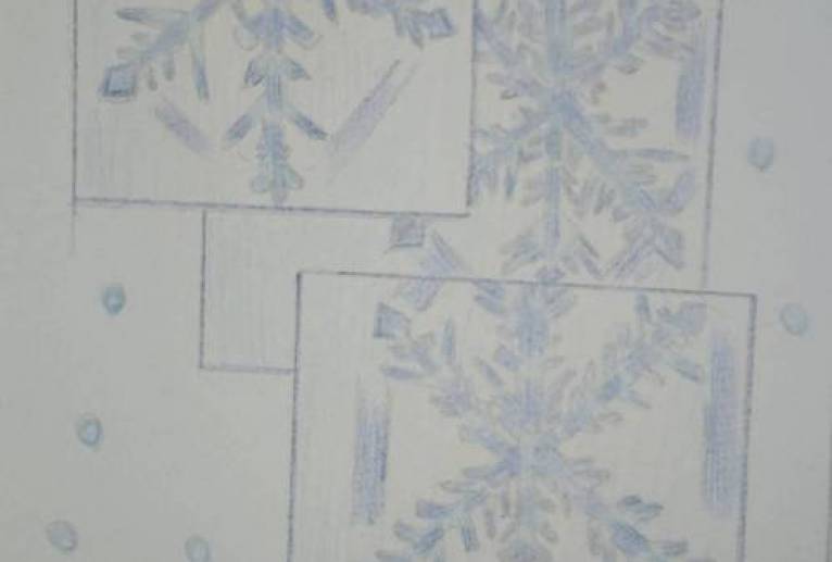 雪の結晶 - ふか 