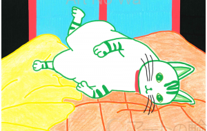 くつろぐ猫 - Akine