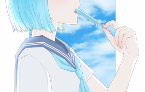 初夏の青空とソーダ - つな 