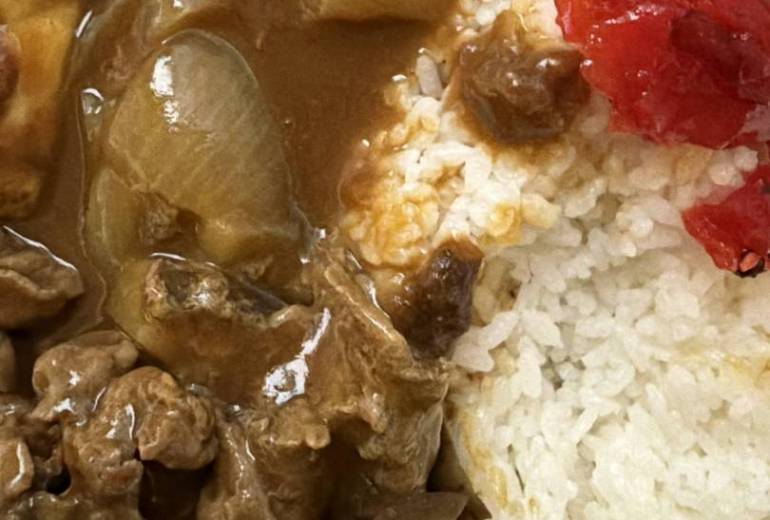 ナスと牛肉のカレー