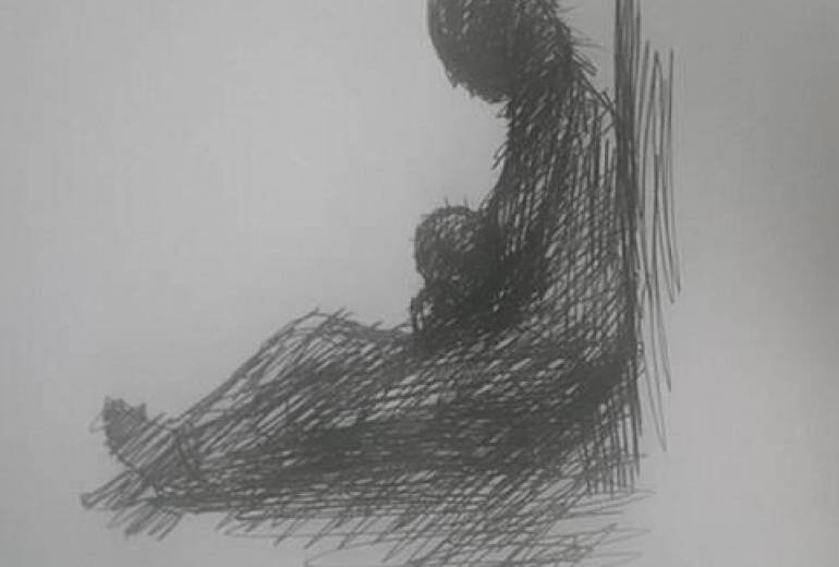戦地で死して我が子へ（お母さんの愛）