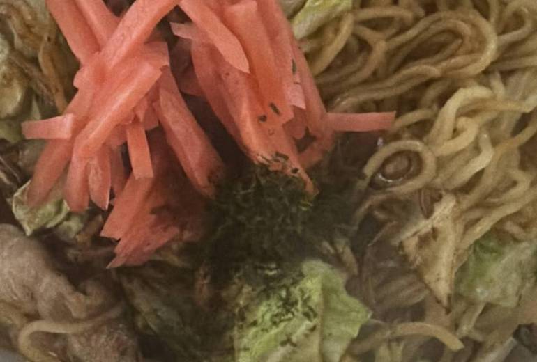 焼きそば作った