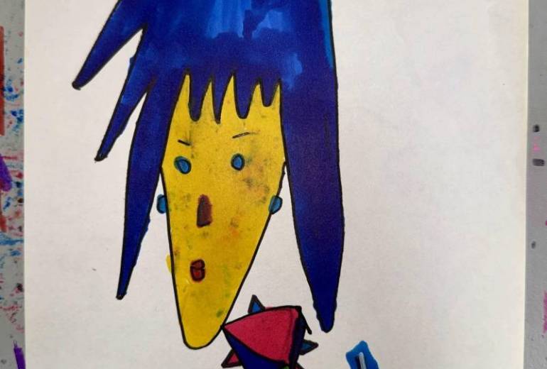 青髪