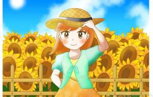 ひまわり畑の夏 - 工房はんど　トモ 