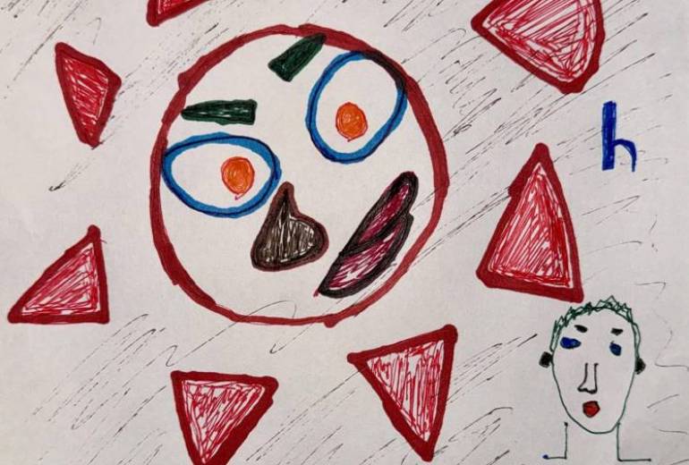 子どものようならくがき