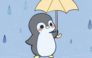 ペンギンと雨 - もりの さくら 
