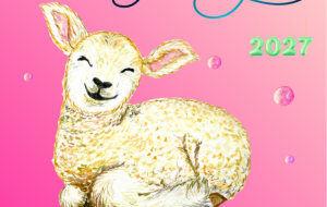 Happy New Year - ネットスクウェアNET年賀状 ✕ 障がい者アート協会【2027年未（ひつじ）年賀状】 NS2027 