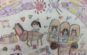 シンデレラのげき　かぼちゃの車、はくばの王子様 - 夢叶 