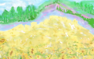 ひまわり畑 - ゆふーち 