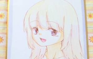 手描きイラスト　金髪女の子 - 社容尊悟 