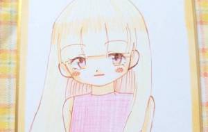 手描きイラスト　金髪ロングの女の子 - 社容尊悟 