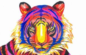 colorful  tiger - 工房はんど　Yuki 