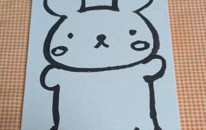 うさぎさん筆ペンキャンバスアート　STORESで販売してます(^^)/ - 社容尊悟 