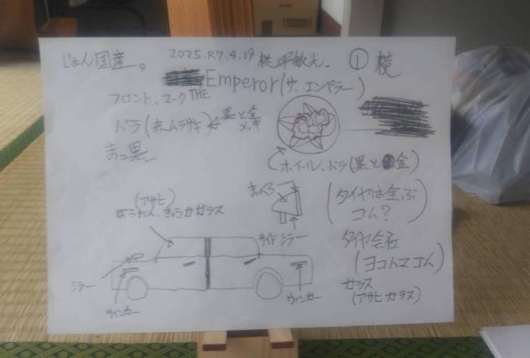純国産　THE  EMPEROR 部品とサイド