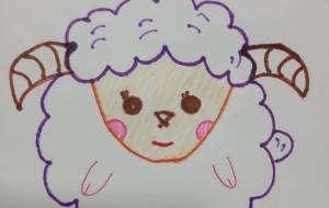 ひつじのイラスト - うちうみ　なおこ 