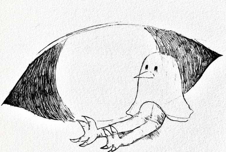 足の長いオバケとトモダチ