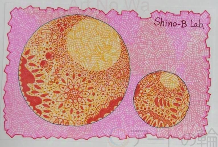 ゼンタングル風デザイン画② - Shino-B(シノビー) 
