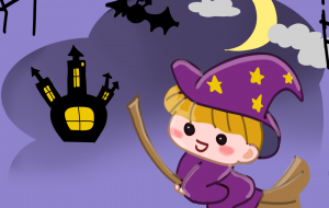 ハロウィンの魔女 - もりの さくら