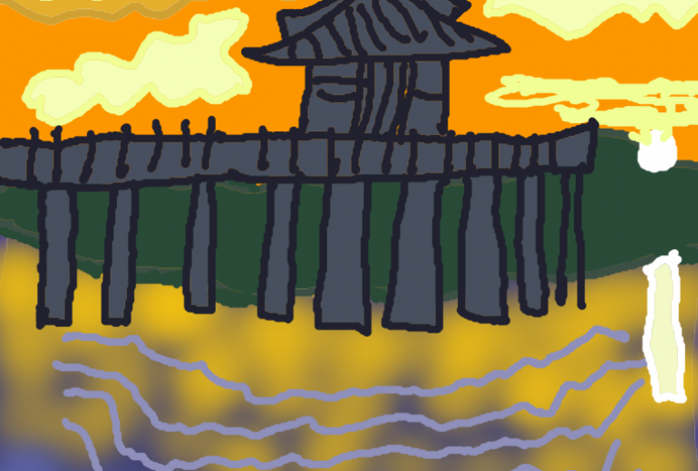 夕日