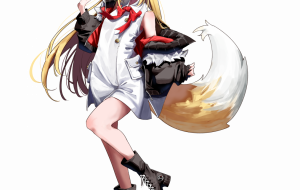 ナース狐少女 立ち絵 - Qoo 
