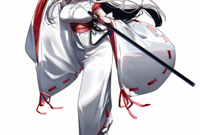 巫女服少女 立ち絵