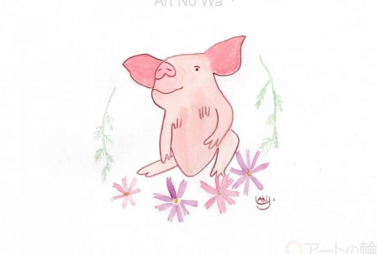 コスモスとこぶたさん