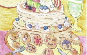 ホットケーキの絵 - 三島礼子 